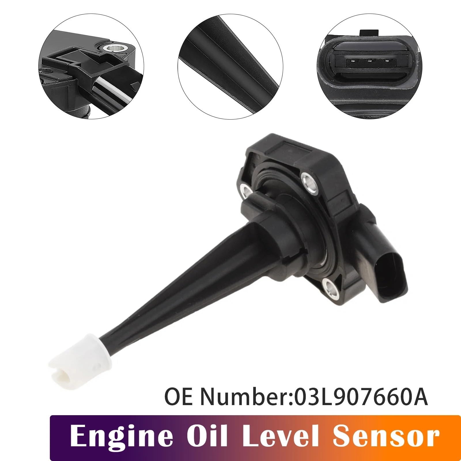 Para Au&di A4 A5 A8 Artudatech Sensor de nivel aceite motor 03L907660A Varilla de aceite