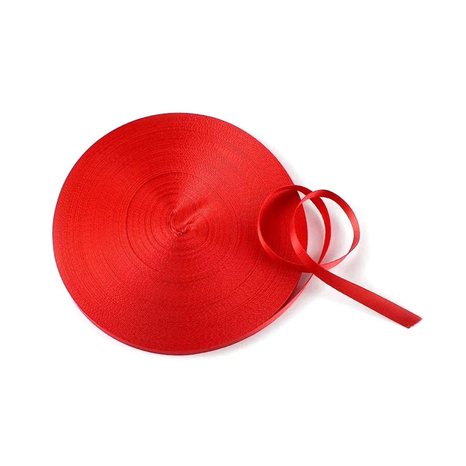 15 Meters Nylon Webbing, 10-20mm Width, for Straps, Bags, Belts, Bias Tape, Clothing DIY Sewing Supplies,Red,15mm