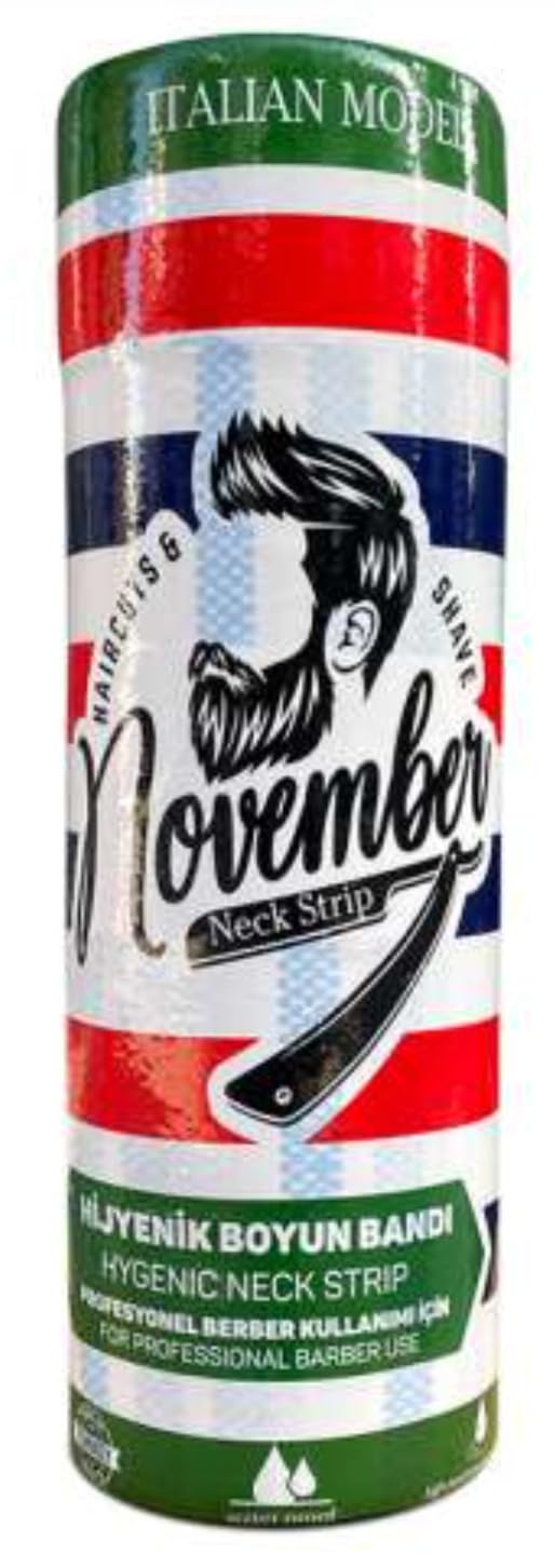 Tiras de cuello desechables para barberos || Tiras de papel para el pelo del cuello para salones || Envoltura elástica para peluquería || Rollos de tira de cuello flexibles y resistentes al agua para