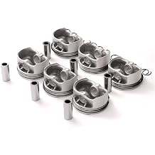 6x Pistons Rings 82mm Replace OE 11257561850 Fits for BMW N52B25 STD E81 E87 E83 E84 E90 E91 E92 E93 E60 E61 323i 325i 523i 525i 2.5L L6 Naturally Aspirated