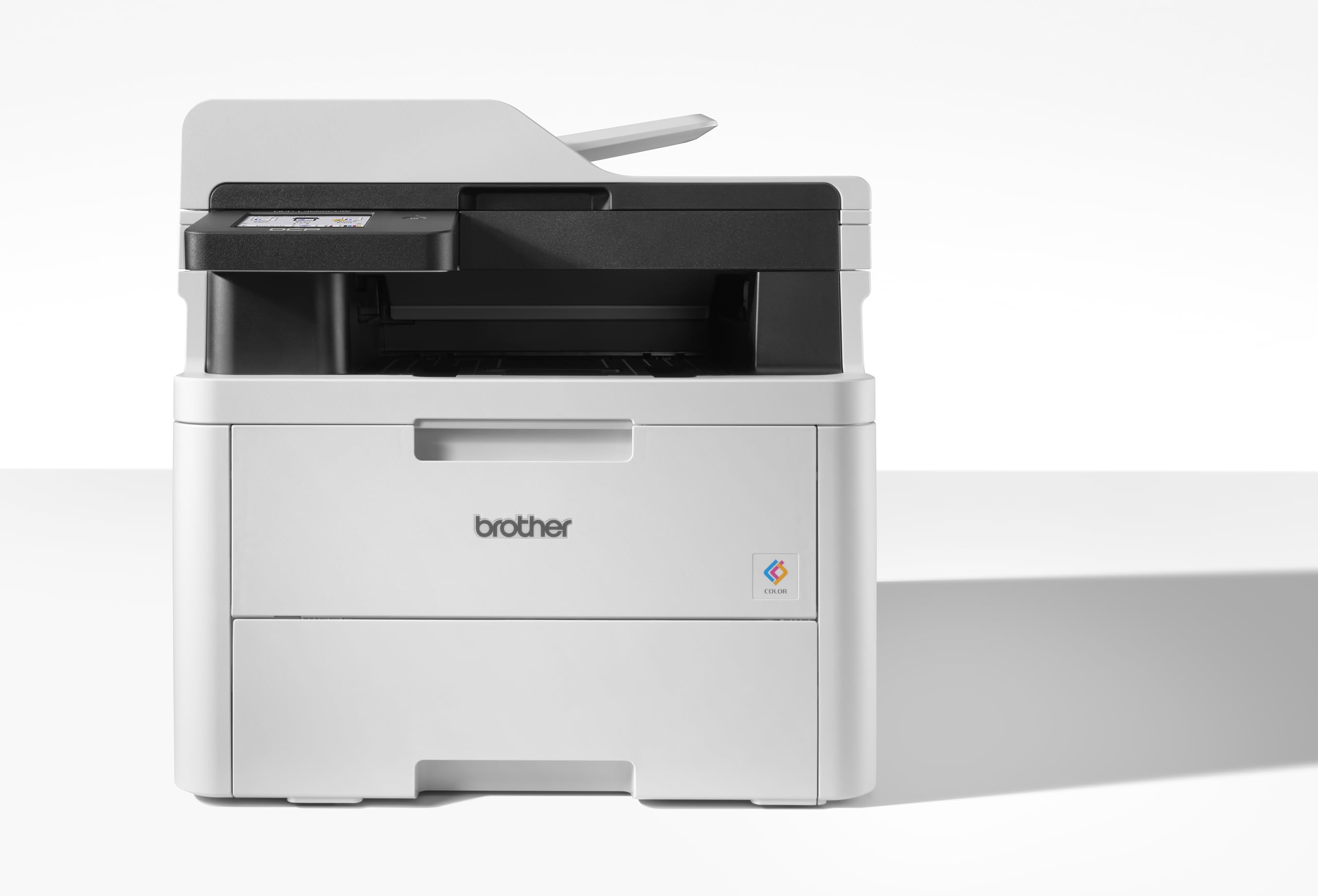 Brother DCP-L3555CDW - Kompaktes 3-in-1 Farb-LED Multifunktionsgerät mit WLAN/LAN, ADF und Duplexdruck