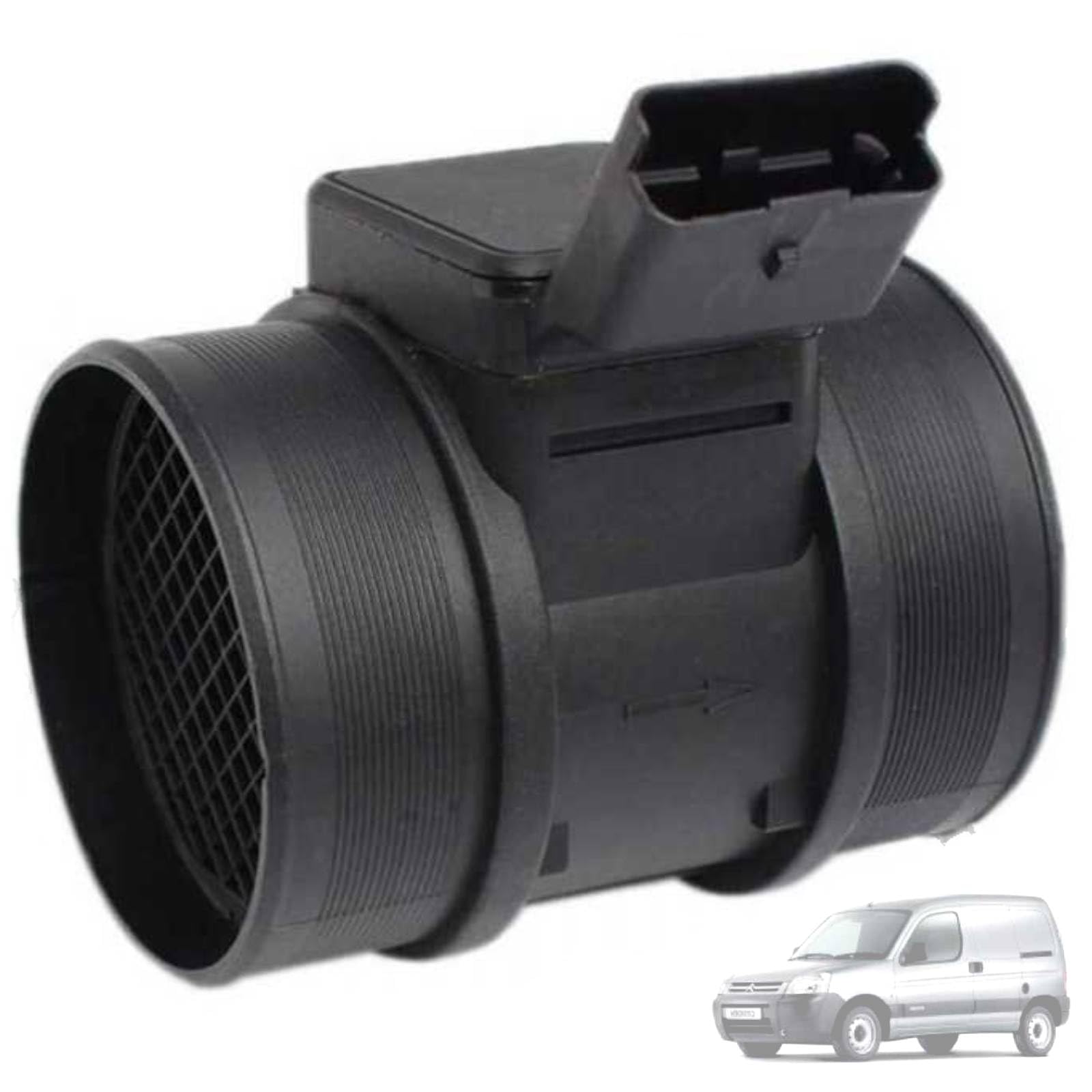 Twowinds - Caudalímetro 5Wk9623 Compatible con Citroën Berlingo (96-02) C4 (04-10) Jumper (94-06) Jumpy (95-06) Xsara (00-04) Fiat Ducato (94-06) Peugeot 206 306 307 Boxer (94-06) Partner (96-06)