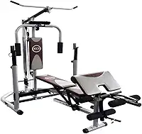 Estação Musculação WCT Fitness Supino Voador Banco Scott Puxada Cadeira Extensora Flexora Treino Superior Inferior Academia Completa Residencial Cor Cinza Marrom