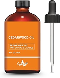 Crysalis Cedarwood Fragrance Oil for Candle Making, Soap Making, Wax Melts, Diffusers & DIY Crafts – Long-Lasting Scent – 4 oz / 118 ml
