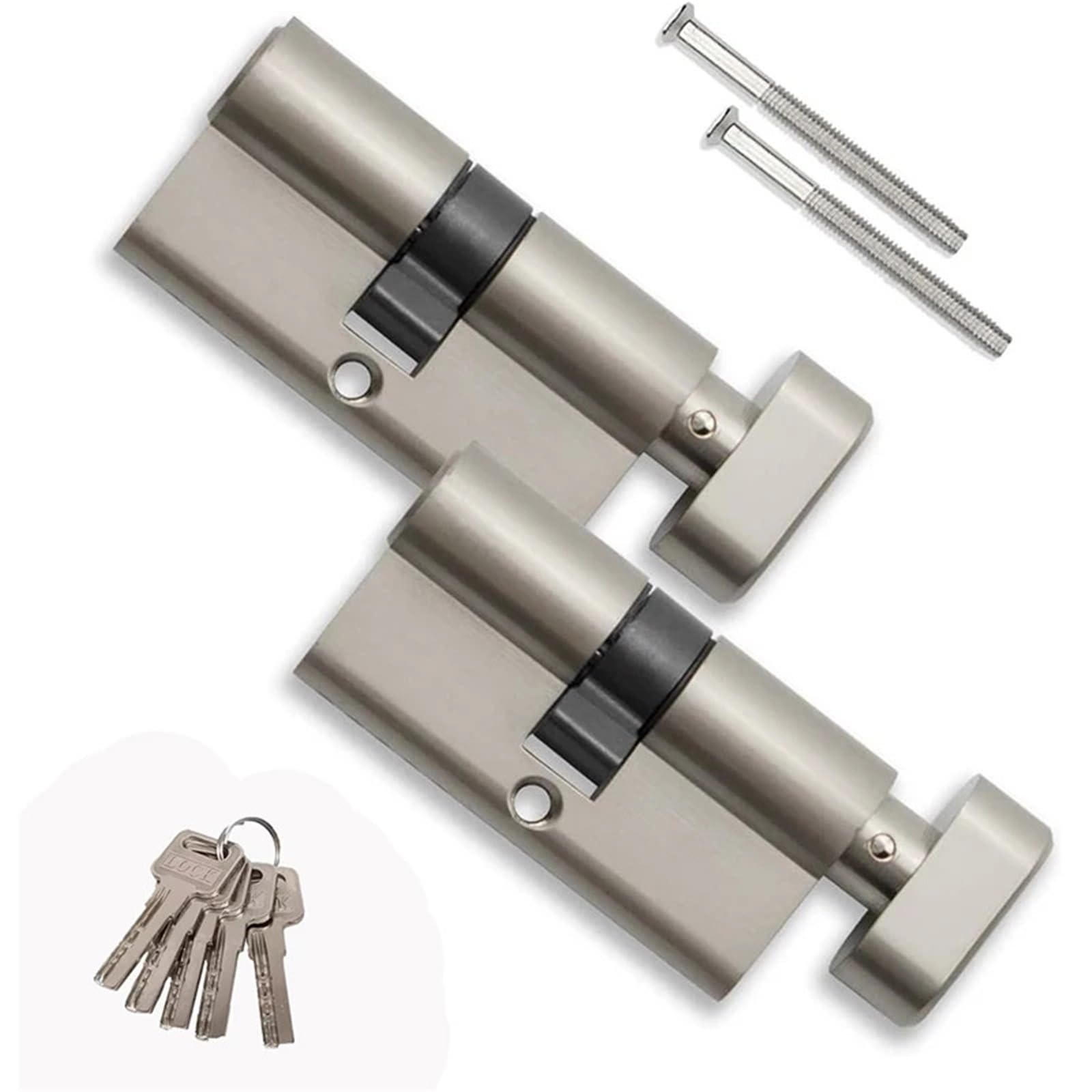 Cylindre de serrure de porte d'entrée intelligent 70mm X60-D-2 pour sécurité maison