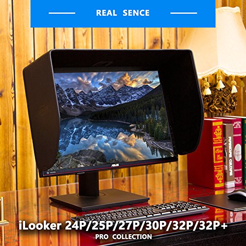 Ilooker-32P 31-Inch & 32-Inch Pro Edition Lcd Led Video Monitor Hood Sunshade Sunhood For Dell Hp Viewsonic Philips Samsung Lg Eizo Nec Asus Acer Benq Aoc Lenovo, Fits Monitor Frame Width 725-745Mm #TOP3