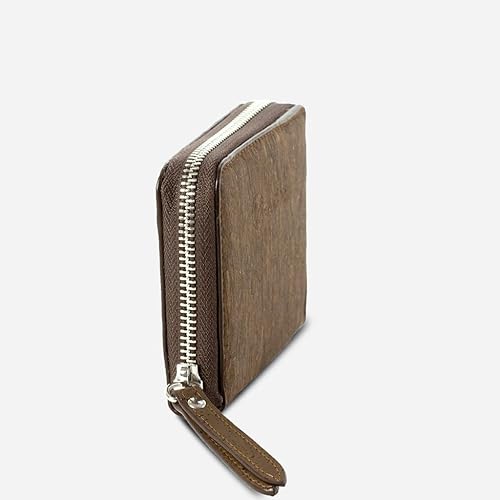 Miniatura 5 de Corkor Cartera cuadrada de corcho RFID Cartera para mujer Bloqueo RFID Cuero vegano Libre de crueldad Respetuoso con el medio ambiente Negro