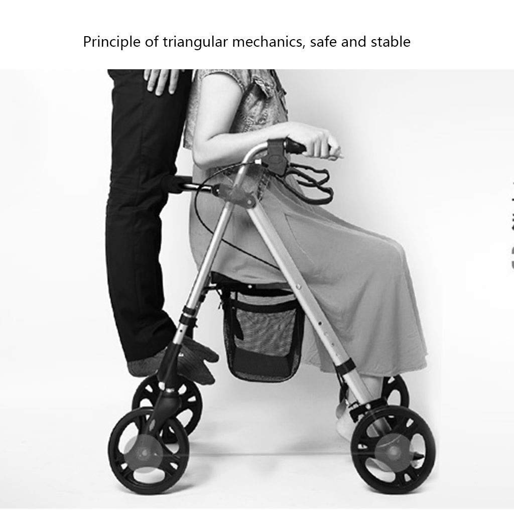 Walker,Rollators Chodziki dla seniorów Chodzik z siedzeniem Chodzik z siedzeniem Chodzik Stary wózek na zakupy Czterokołowy chodzik Pomoc w chodzeniu little surprise
