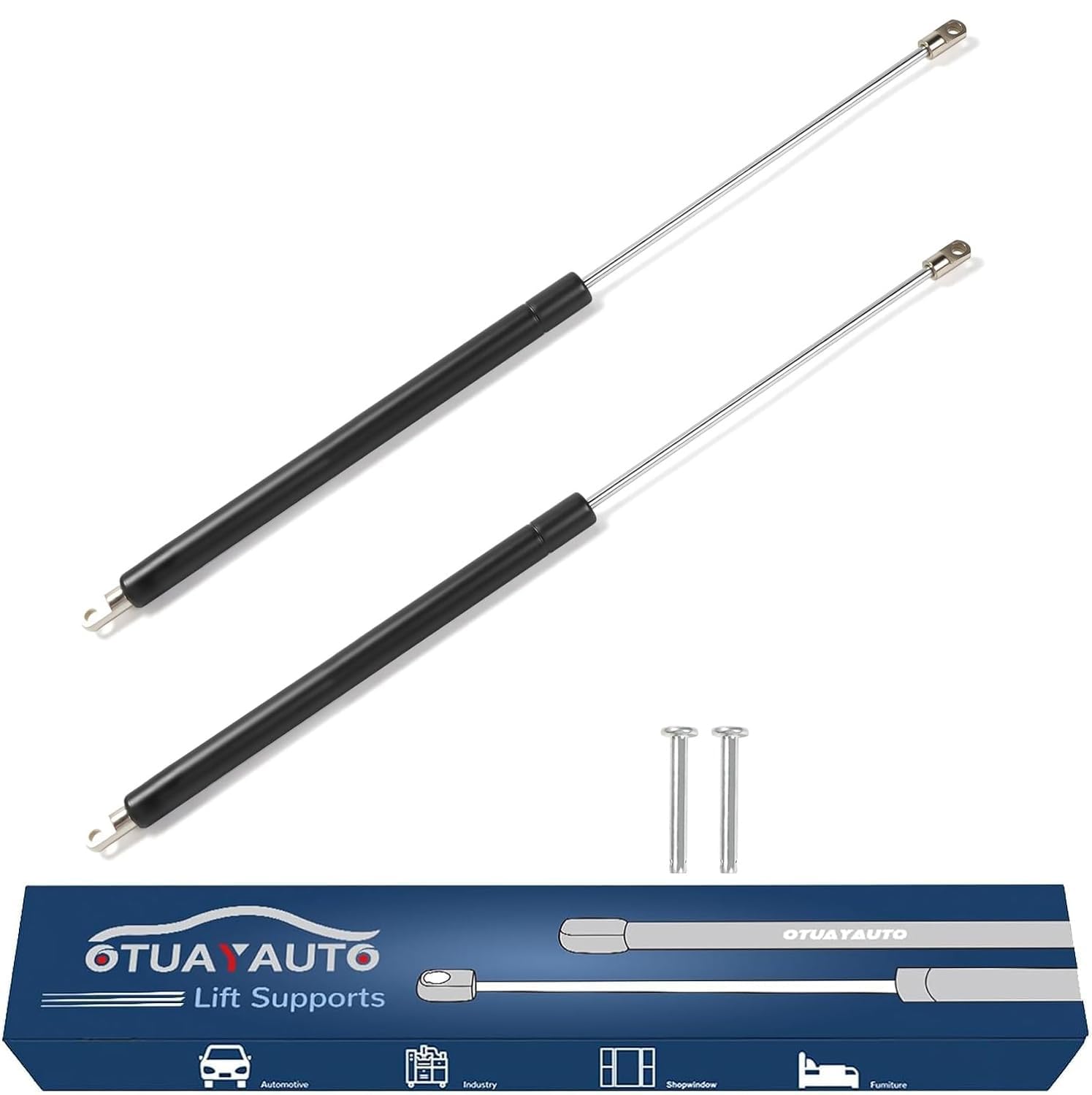 OTUAYAUTO Ammortizzatore a gas 40N, 2 molle a gas con molla di compressione, raccordi per camper Seitz Dometic Heki 2 E015