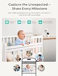 Dr.Care VistaView Lite Intelligent WiFi Moniteur bébé - 4” 720P Séparer l'écran & 1080P Contrôle de l'application de caméra, alertes de mouvement, HD Vision nocturne, 3000mAh Batterie, 2-Way Parler, Multi-User, Triple Sécurité, 1000ft Portée