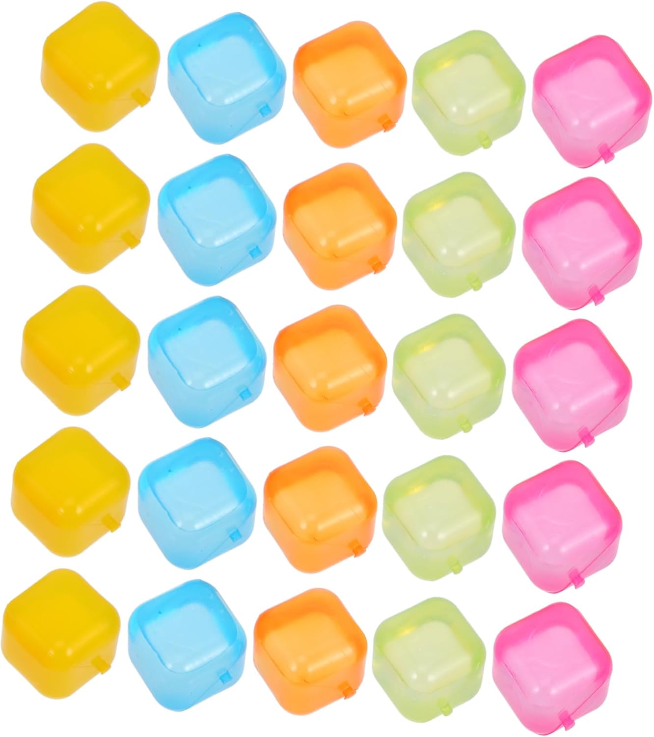 Cabilock 72pcs Reusable Ice Cubes Refreezable Ice Cube Molds for Cocktails Trays for Freezer