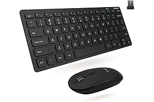 Macally Small Wireless Keyboard and Mouse Combo for PC