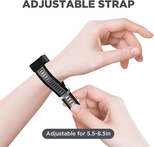 Miniatura 5 de Correa de silicona para Amazfit Helio Fitness Tracker, correa de repuesto compatible con Amazfit Helio Fitness Tracker, accesorios de correa de