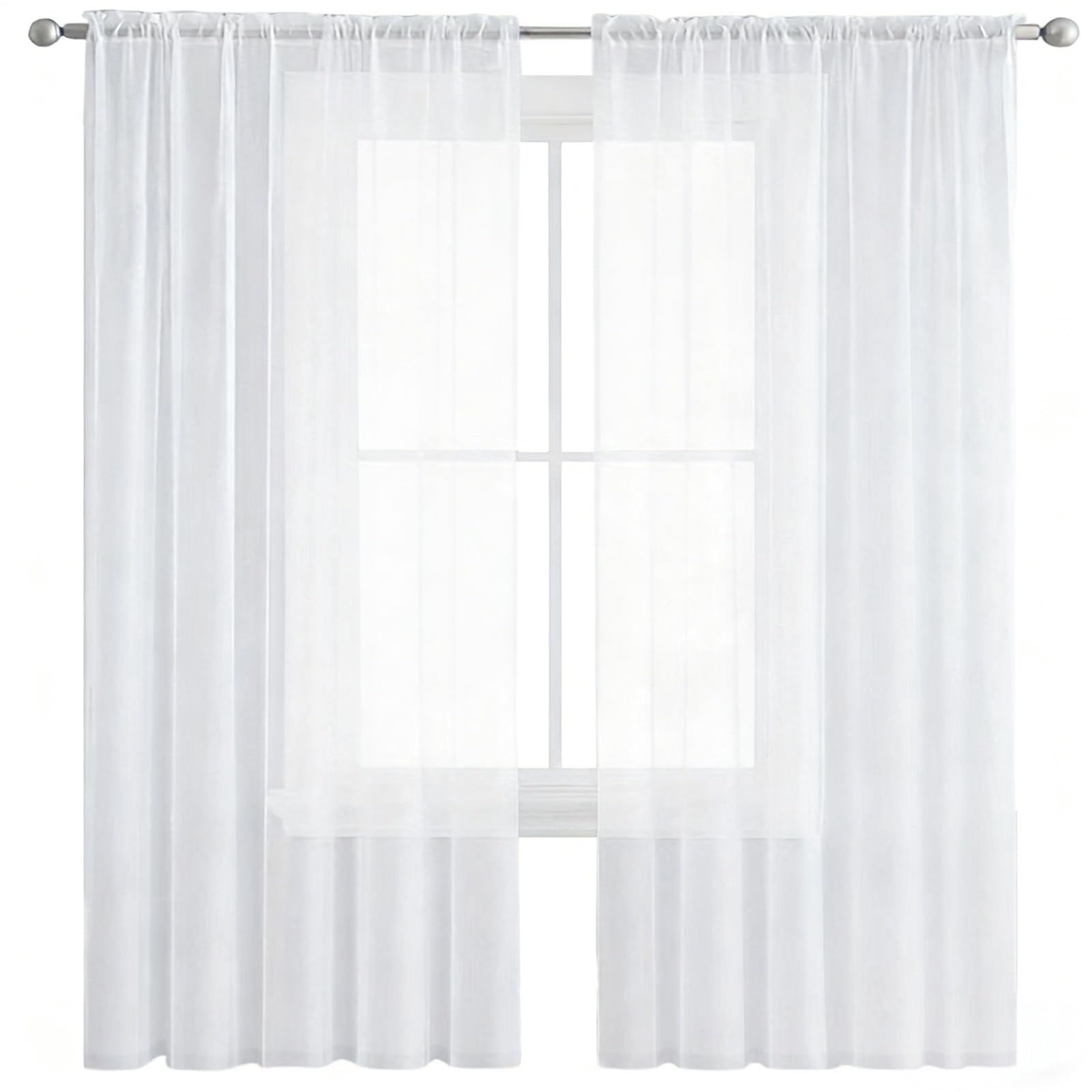 Rideaux voilage transparent enfant et bébé pour chambre lumineuse