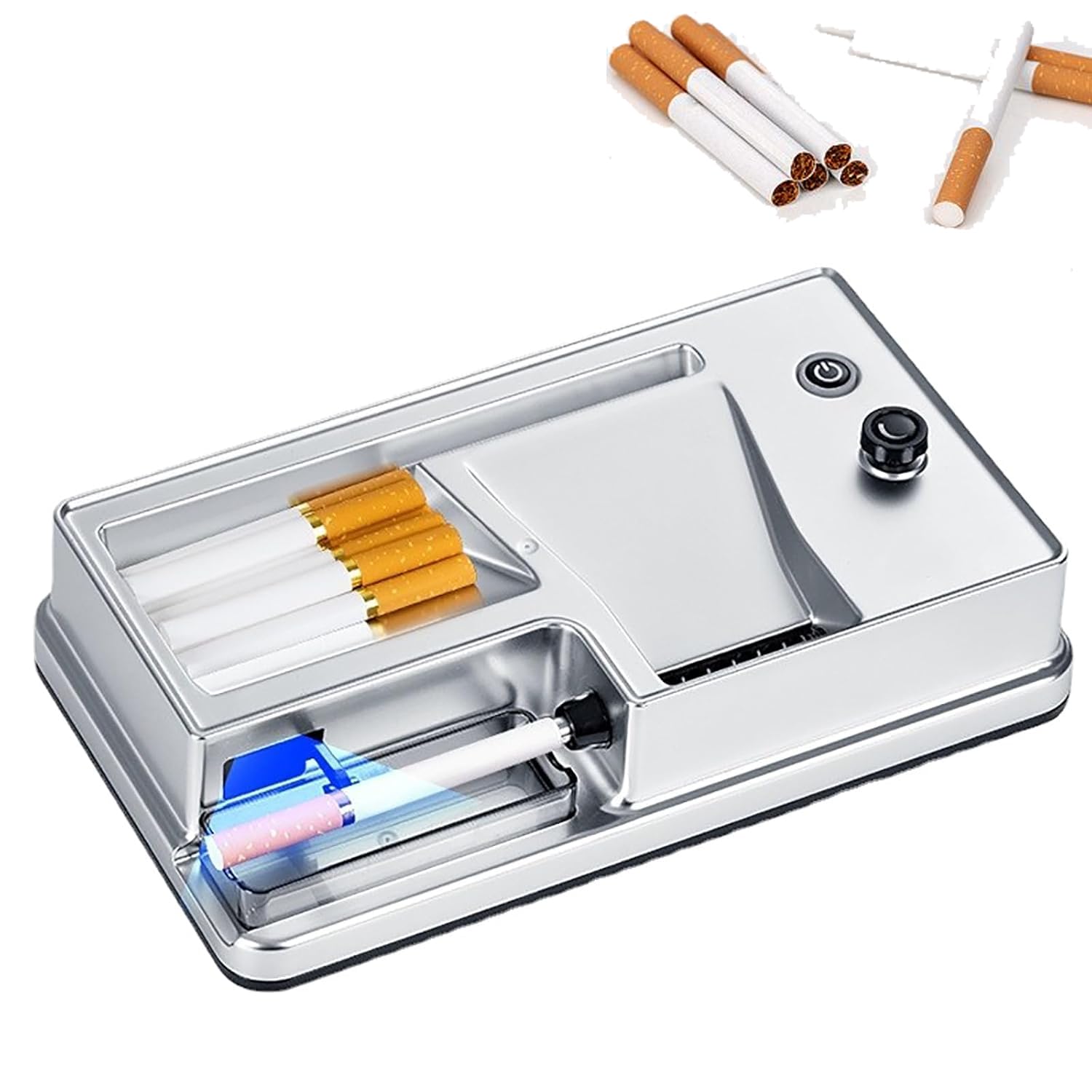 electric rolling tobacco machine Amazon.com: Pveanns Electric Cigarette Rolling Machine, 6.5/8mm Cigarette  Rolling Machine, Smart Induction Pause/LED Count, Tightness Adjustable,  Self-Grinding Feed for Smoker : Health & Household