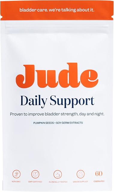 Jude Bladder Strength Supplements with Pumpkin Seed Extract - Powerful Natural Ingredients to Reduce Leaks - Gentle to Your Body (60 Count (Pack of 1)