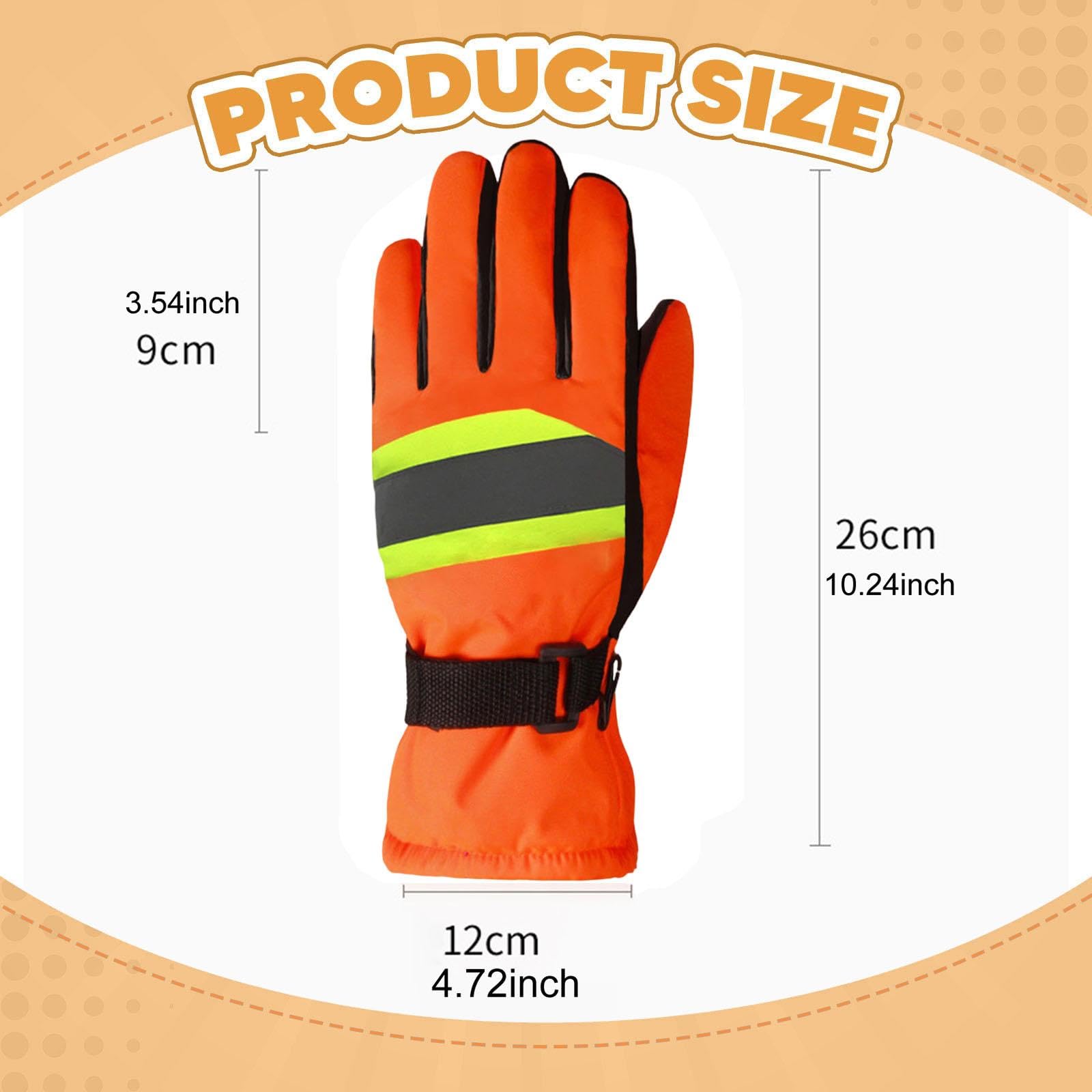 Colcolo Gants de travail d'hiver, gants thermiques, thermiquement, réfléchissants, de protection pour le travail, la course, les sports de plein, Style B