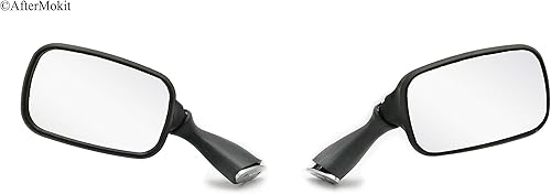 Miniatura 2 de AfterMokit Espejos laterales de repuesto para Suzuki Hayabusa 1999-2019 GSX1300R 2001-2002 GSX-R1000 2000-2003 GSX-R750 2001-2003 GSX-R600 Negro