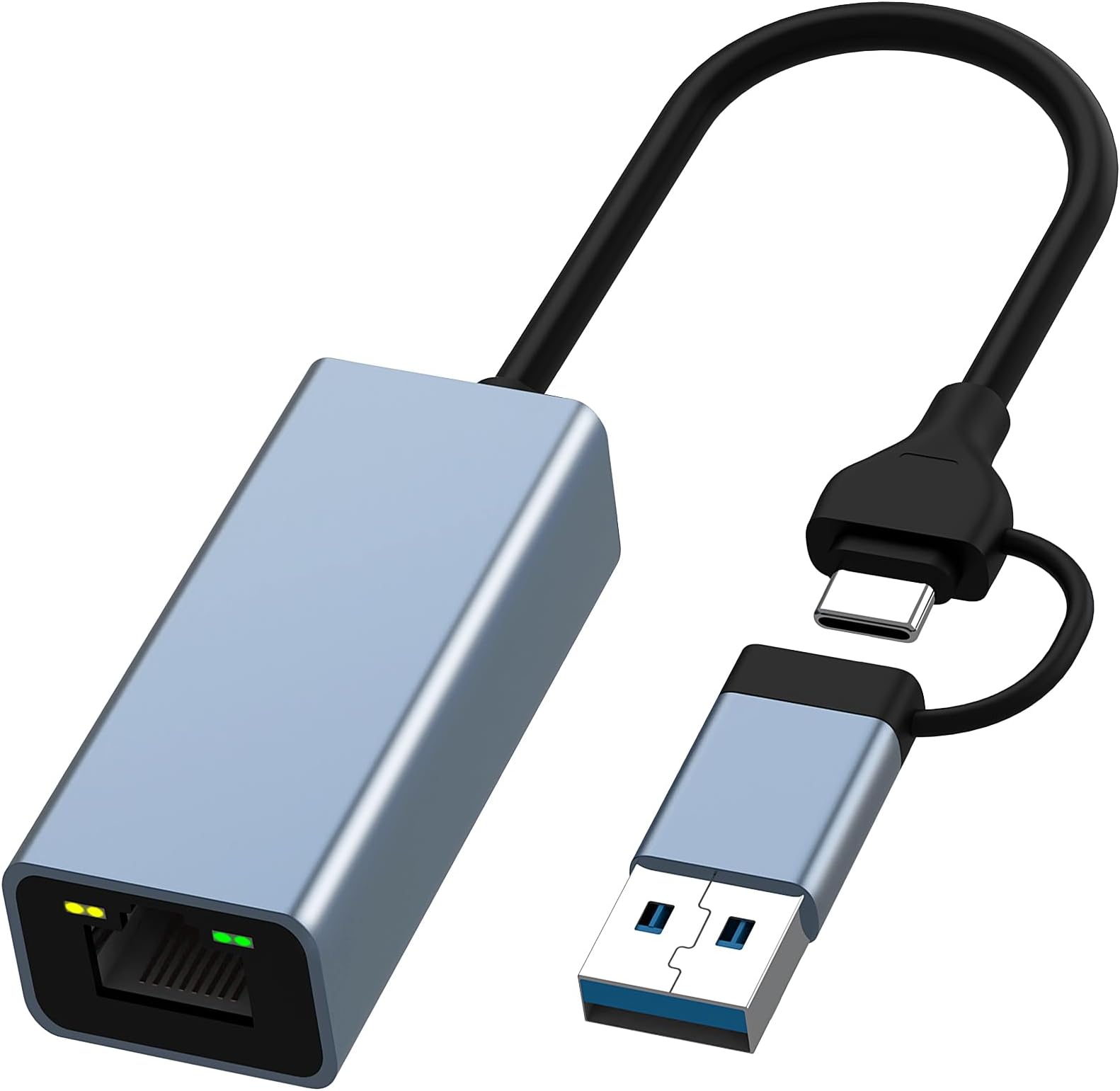 Oliveria USB C to Ethernet Adapter, 1Gbps Gigabit RJ45 to USB 3.0/Type C/Thunderbolt 3 LAN Network Adaptor for Windows 7/8/10/XP