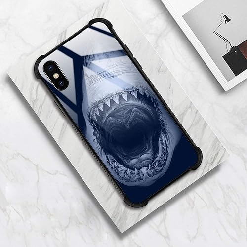 Miniatura 6 de Funda para iPhone Xs Max, de cristal templado 9H para iPhone Xs Max, diseño a prueba de golpes, antirrayones, para Apple iPhone Xs Max de 6.5