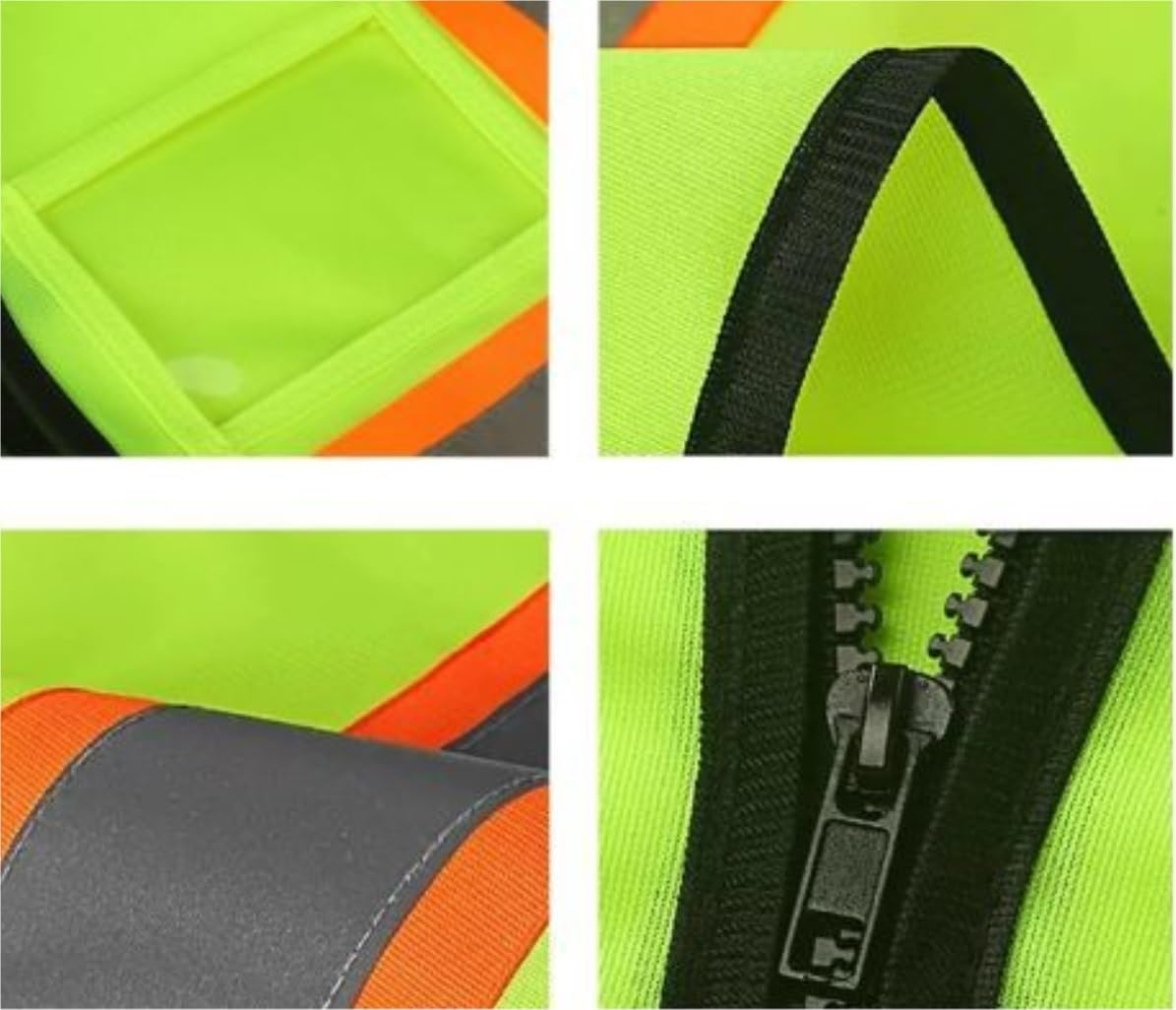 ApuaVireo&Co chalecos alta visibilidad, Chaleco reflectante de seguridad con múltiples bolsillos, chaqueta, chaleco de saneamiento y tráfico.