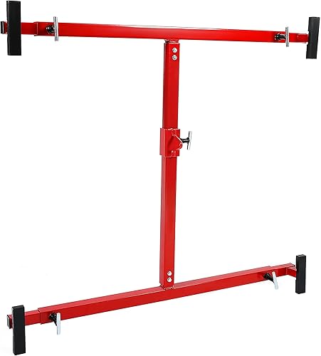 Miniatura 9 de KUAFU Caja de Camión Ajustable para Camionetas con Eleva-cama de Acero Resistente con Recubrimiento en Polvo en Rojo, Capacidad 800LB