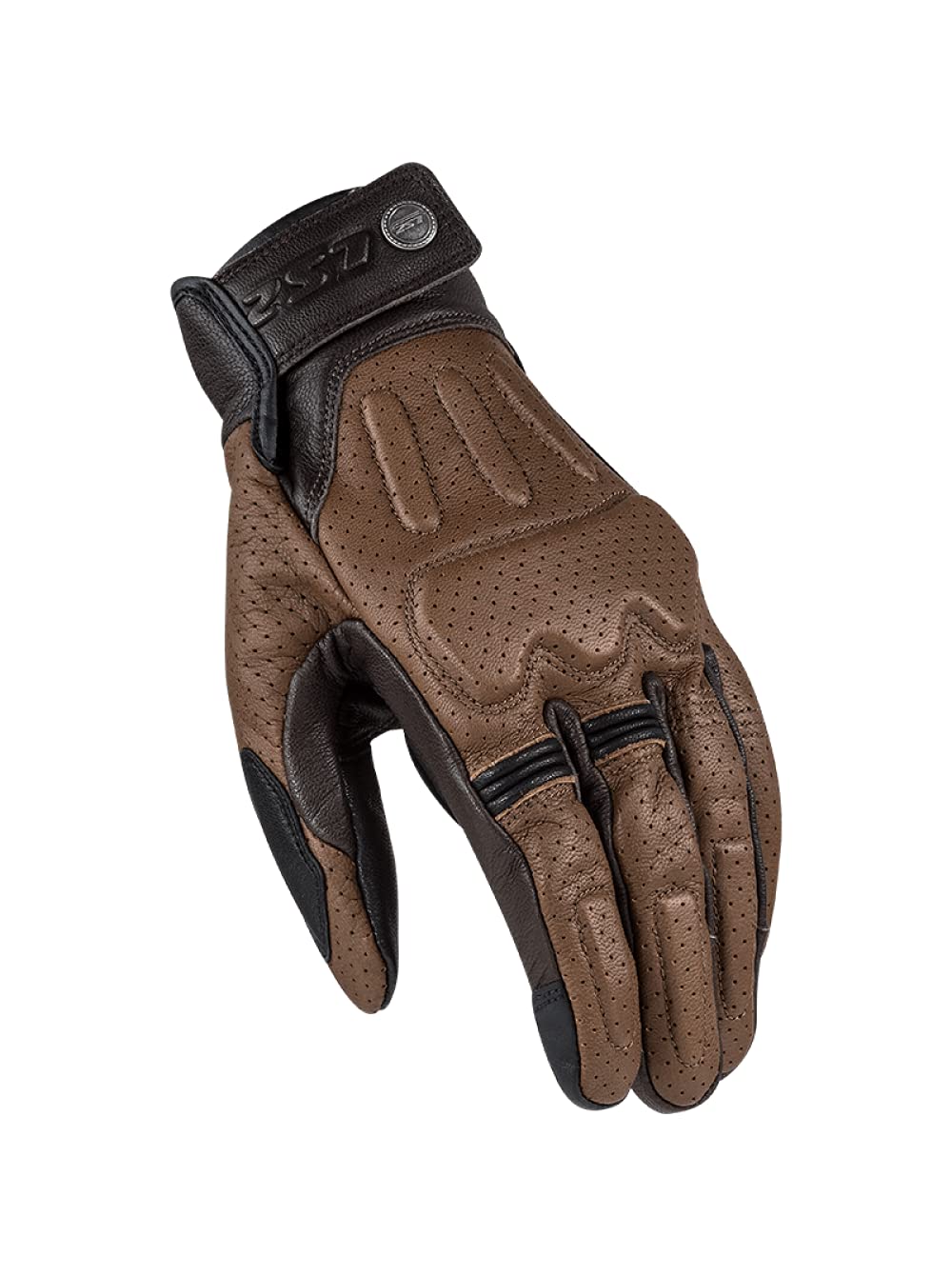 LS2 70040S0164M - Guantes para moto Rust, hombre, marrón, talla M