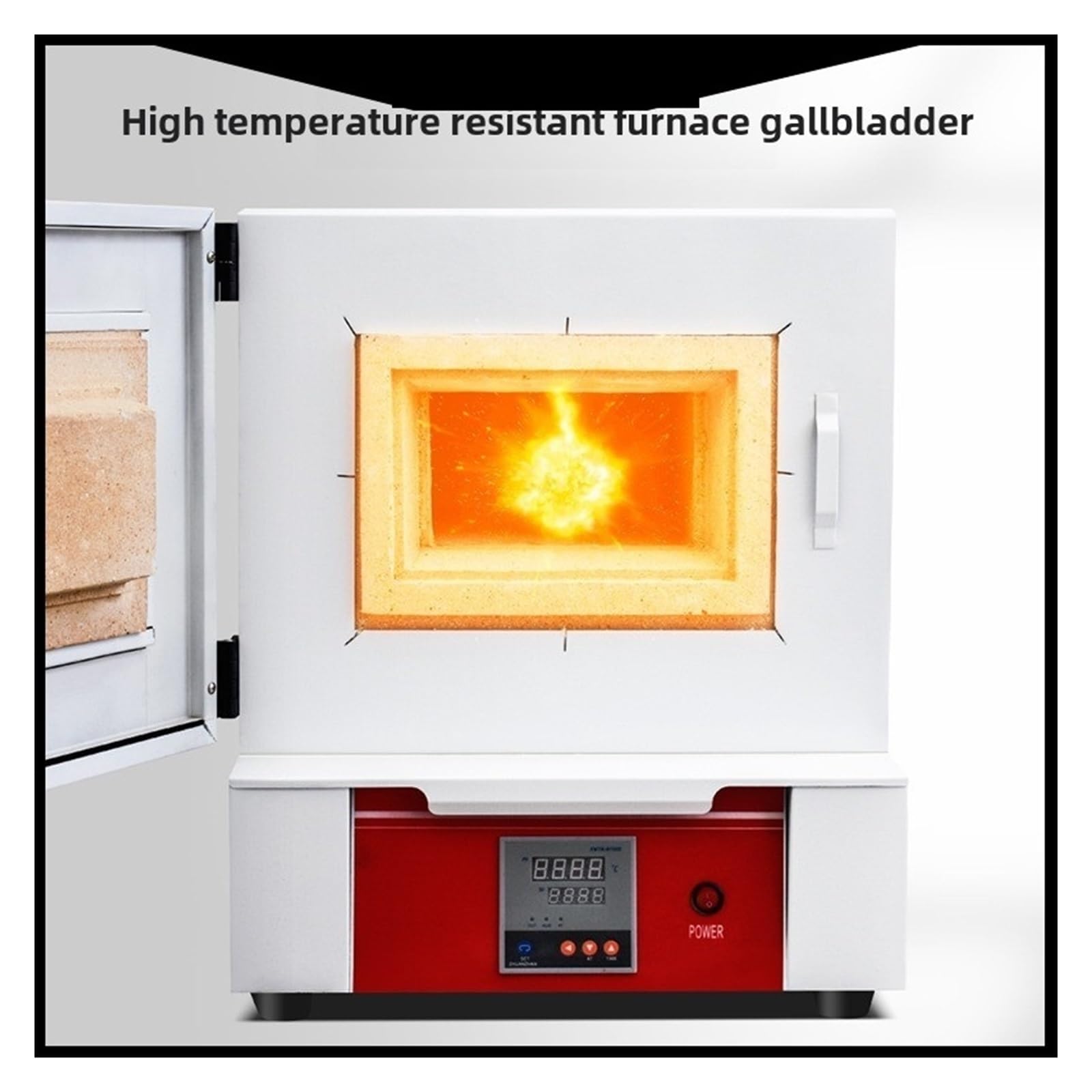 Fibra Ceramica Chiusa In Un Piccolo Forno Elettrico Da Laboratorio Ad Alta Potenza Con Temperatura Massima Di 1200 Gradi Celsius(SKU5)
