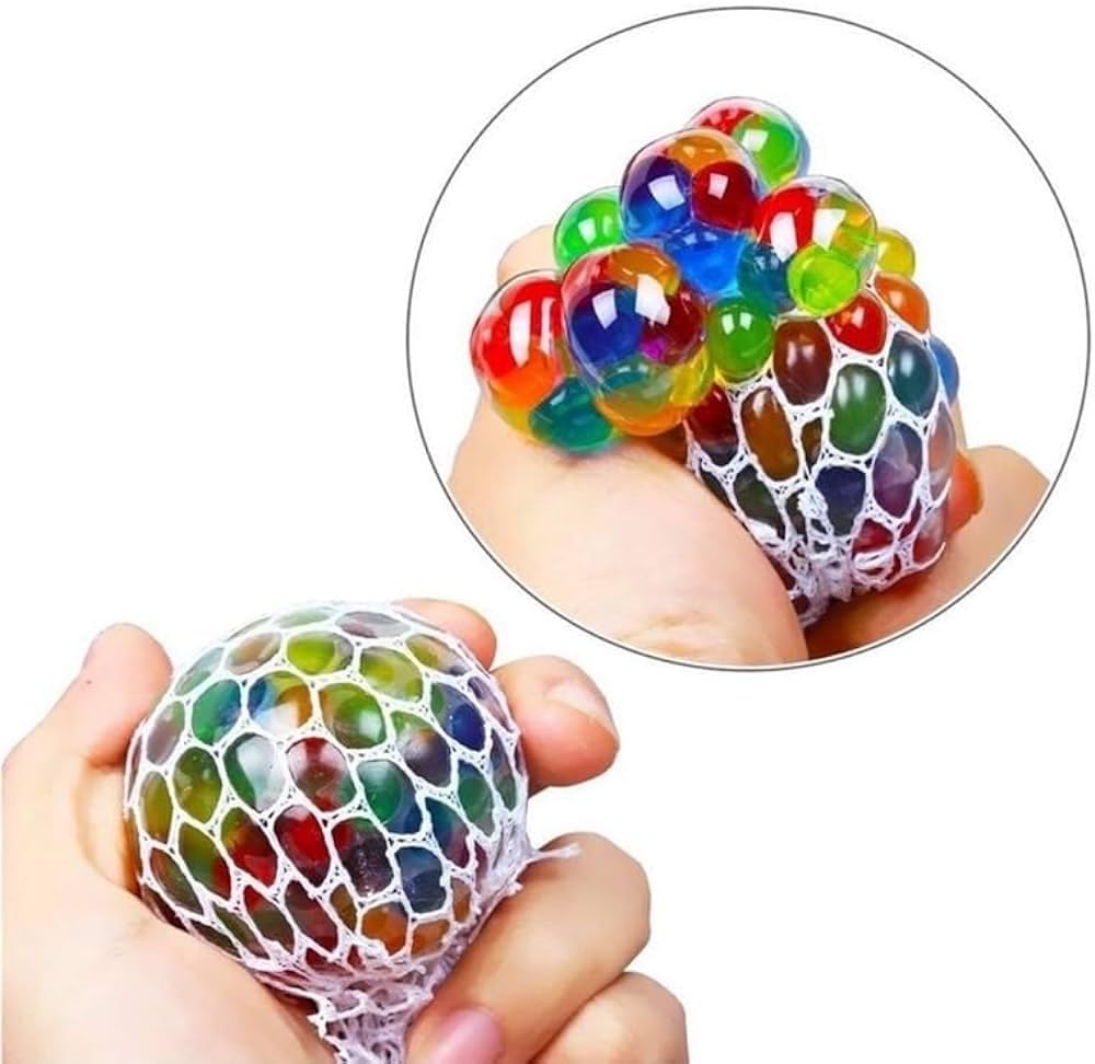 Soft Squishy Stress Ball for Kids - Squeeze Toy for Pressure Relief, Anti-Stress, Anti-Anxiety, Multicolor Magic Mesh Ball | Perfect Return Gift (Pack of 2) (B0DDVZW6PP) Amazon Price History, Amazon Price Tracker