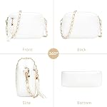 LassZone Crossbody Bag for Women PU Leather Cell Phone Shoulder Handbags Small Camera Purse with Tassel | Chain Strap