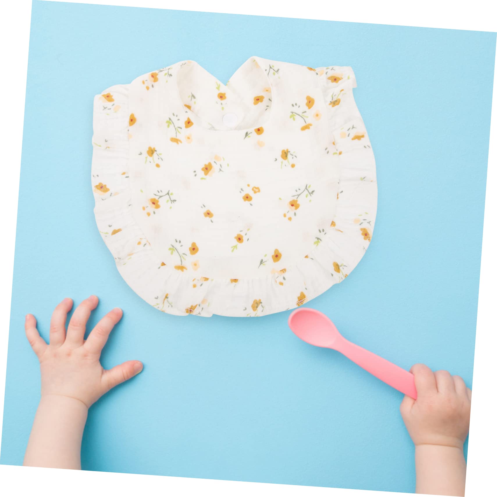 VICASKY 12piezas Baberos De Algodón Para Bebés Absorbentes y Decorativos Perfectos Para Alimentación y Dentición