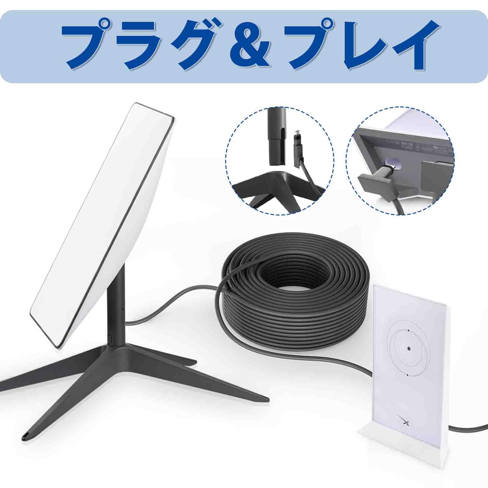 Amazon | 【rfstreet】Starlink 角型衛星V2 （45M/150ft）交換