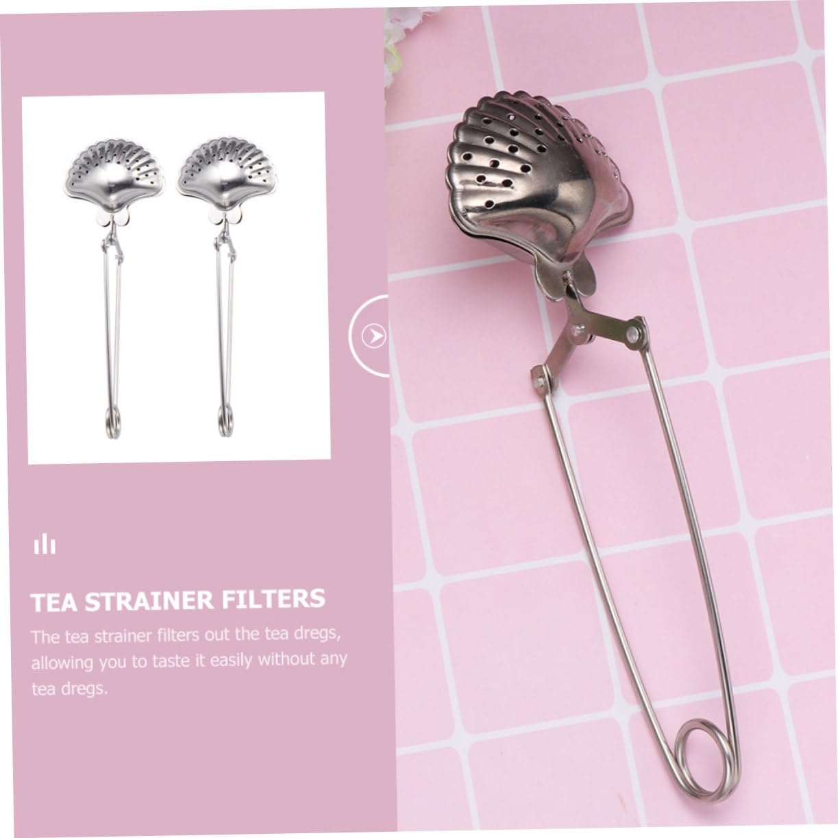 Colador De Té Profesional Inoxidable Filtro Infusor Práctico Para Colador De Infusiones Conveniente Para Hogar Y Salas De Té 4 Piezas X 5