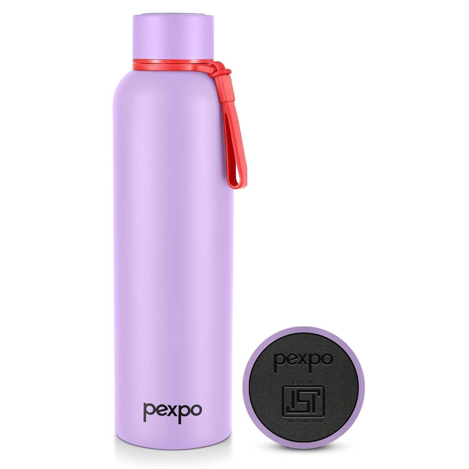 Pexpo Bravo 1000 Stainless Steel Water Bottle 980ml | Hot and Cold Flask ISI certified steel bottle | Triple wall insulation | Leak proof For Home, Office | 1 Year Warranty | orchid purple Pexpo Bravo 1000 Stainless Steel Water Bottle 980ml | Hot and Cold Flask ISI certified steel bottle | Triple wall insulation | Leak proof For Home, Office | 1 Year Warranty | orchid purple