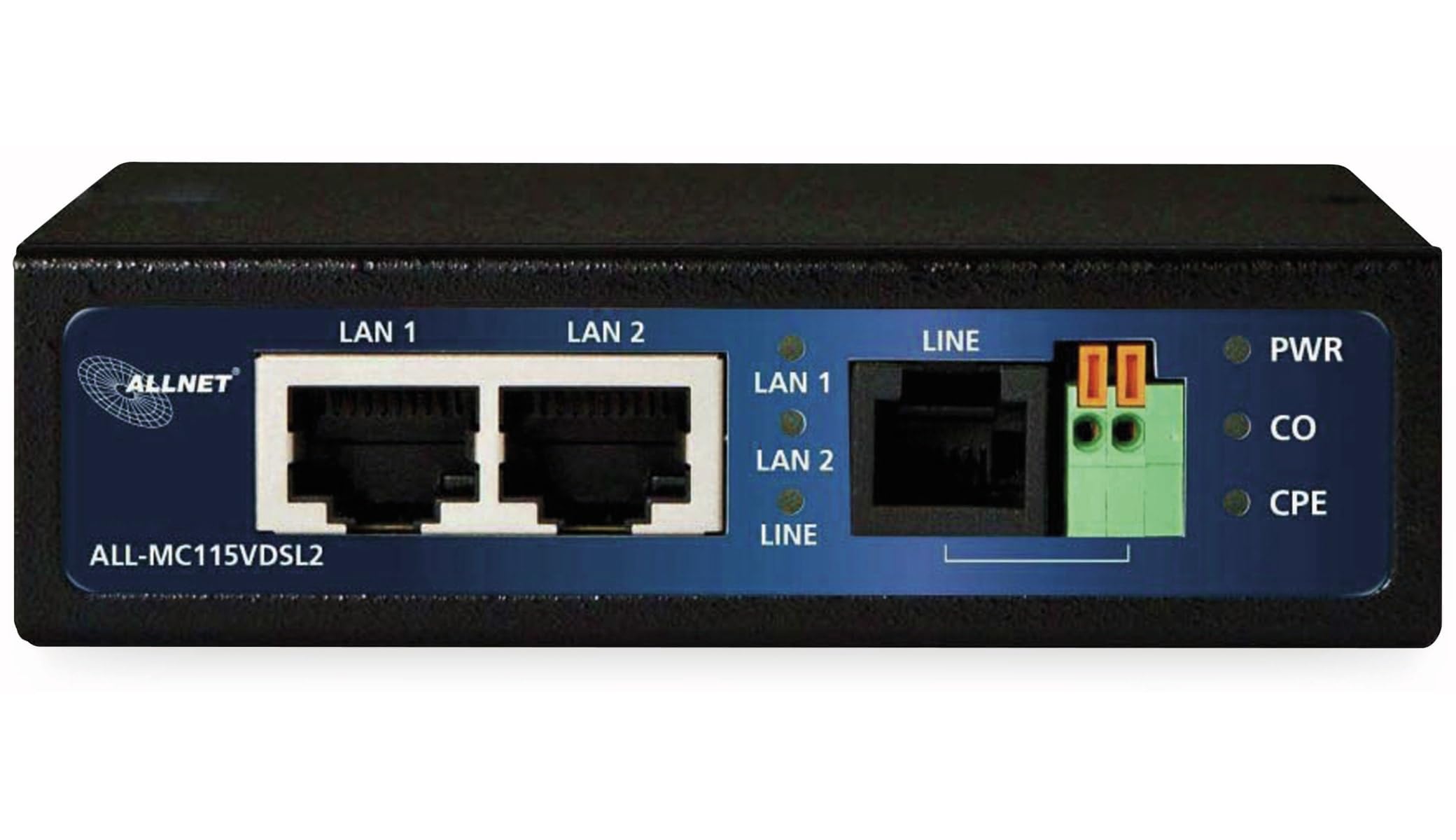 ALLNET all-mc115-vdsl2 100000 Kbit/s Modem – Modems (100000 Kbit/s, 0 – 50 °C, 10 – 90%, 20 – 65 °C, 110 x 27 x 95 mm, 465 g)