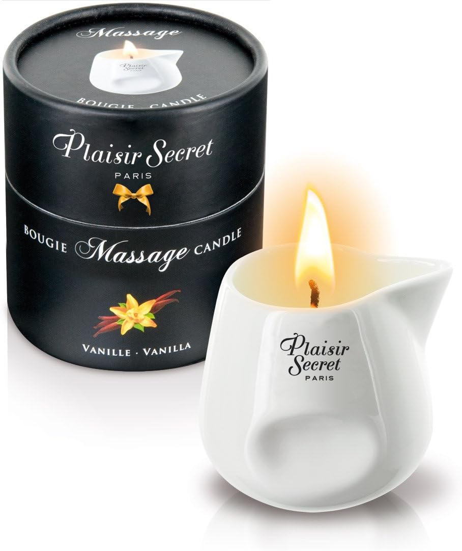Edible Massage Candle in Ceramic Pot with spout 2.82fl oz Gourmande (Vanilla)