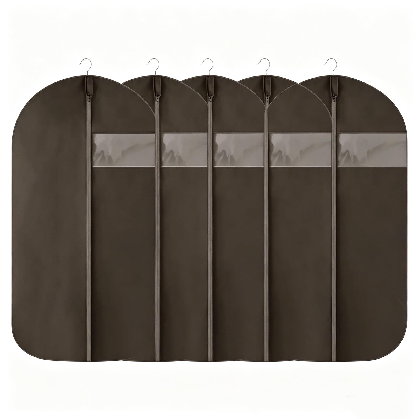 5 Oxford Kleidersack, Waschbar mit Fenstern, Kleiderhüllen für Schrank