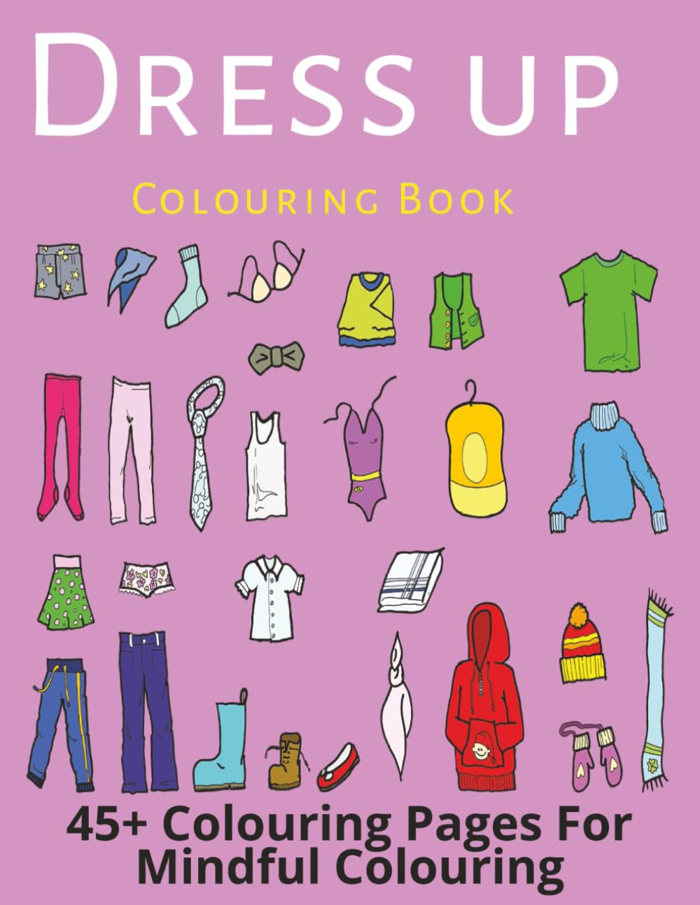 Dress up colouring book