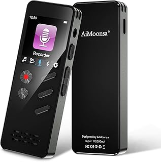 64GB Digital Voice Recorder, Voice Recorder with Playback Bluetooth 1000mAh Battery Speaker Audio Recorder for lectures Meetings Interviews Voice Activated Recorder MP3 Player with Bluetooth