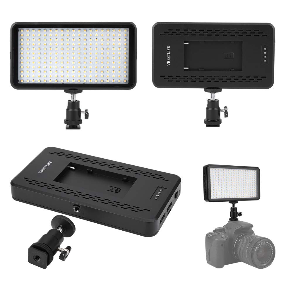 Video Light, 3200K/6000K Interview Light, 2 Color Temperatures for Outdoor Shooting