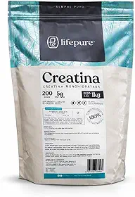Creatina 100% Pura Monohidratada Refil 1kg Lifepure Sem Sabor