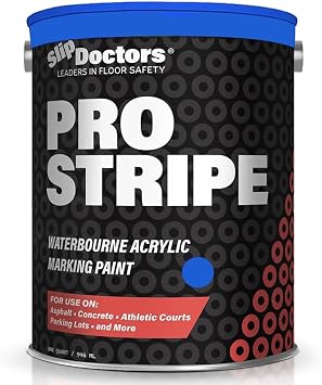 Pro Stripe Line Marking Paint Courts, Parking Lots & Surface Restoration - Safety Blue, 1 Gallon