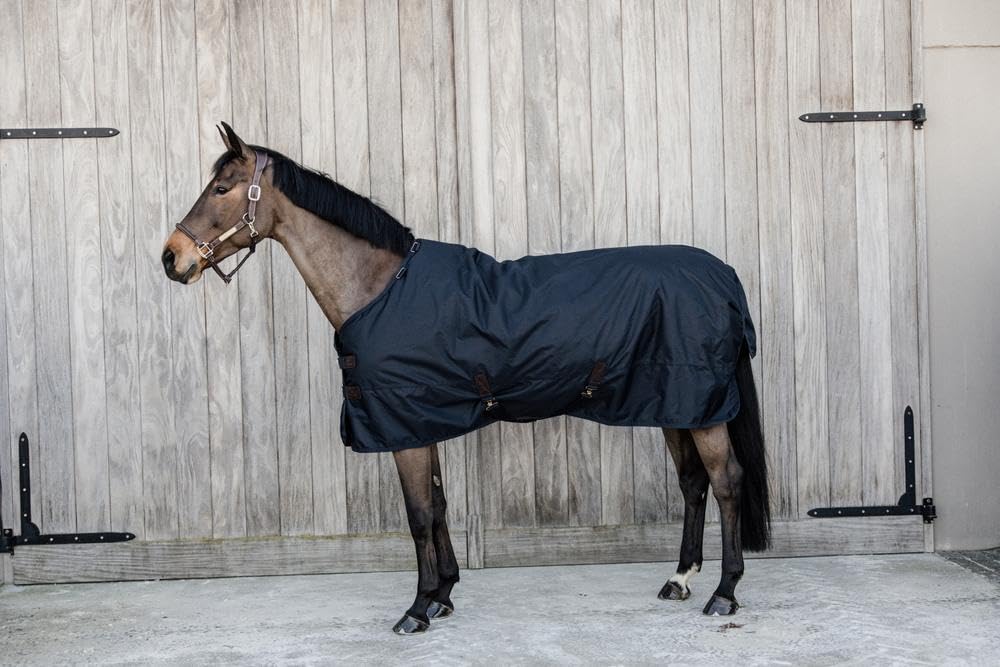Kentucky Horsewear – Manta para caballos – All Weather Turnout Rug – Impermeable – Classic – Azul marino – 145-6'6 0 g