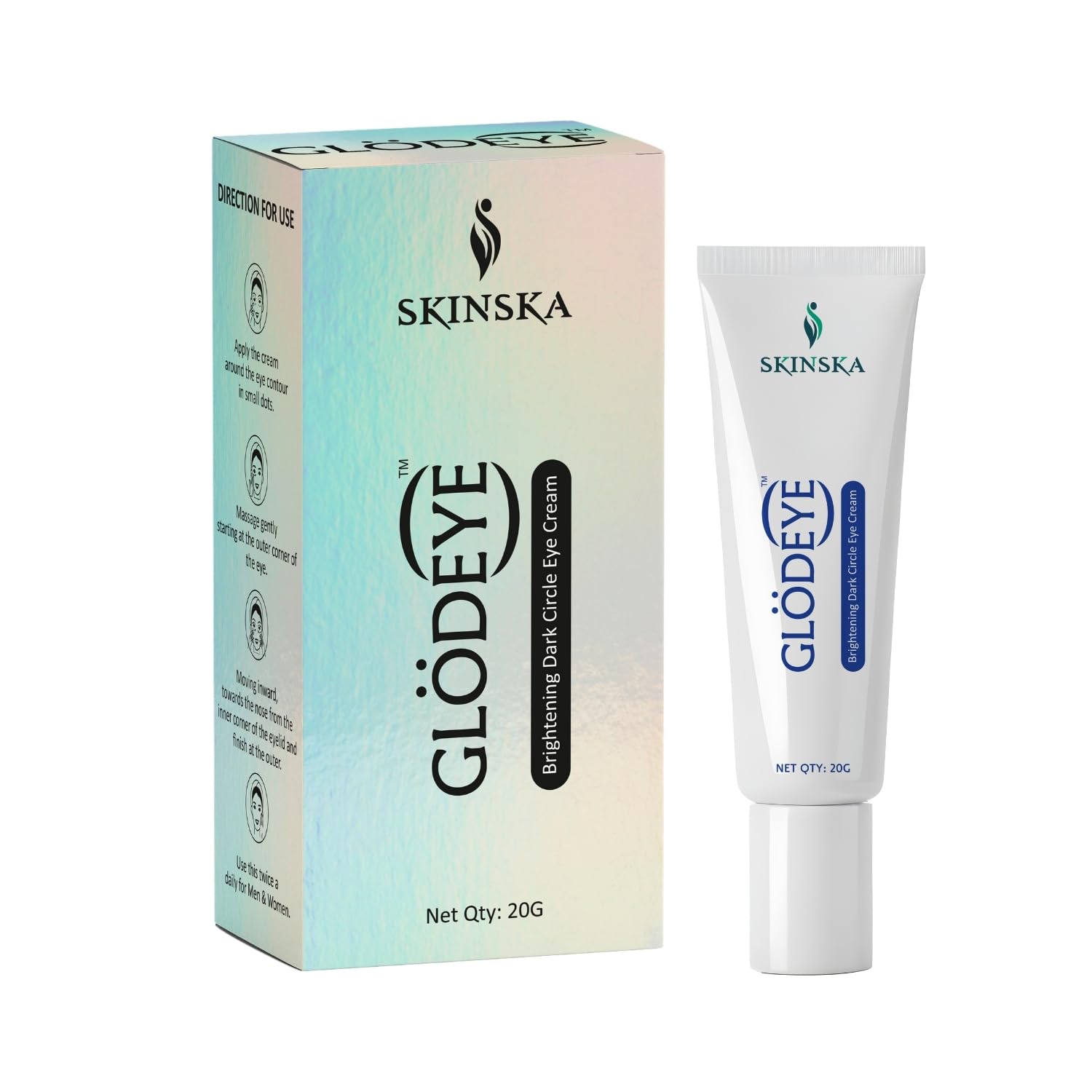 Glodeye Brightening Dark Circle Eye Cream - 20gm with Caffeine, Collagen & Hylauronic Acid | Reduces Dark Circles, Puffiness, Wrinkles| For Men & Women-image-28