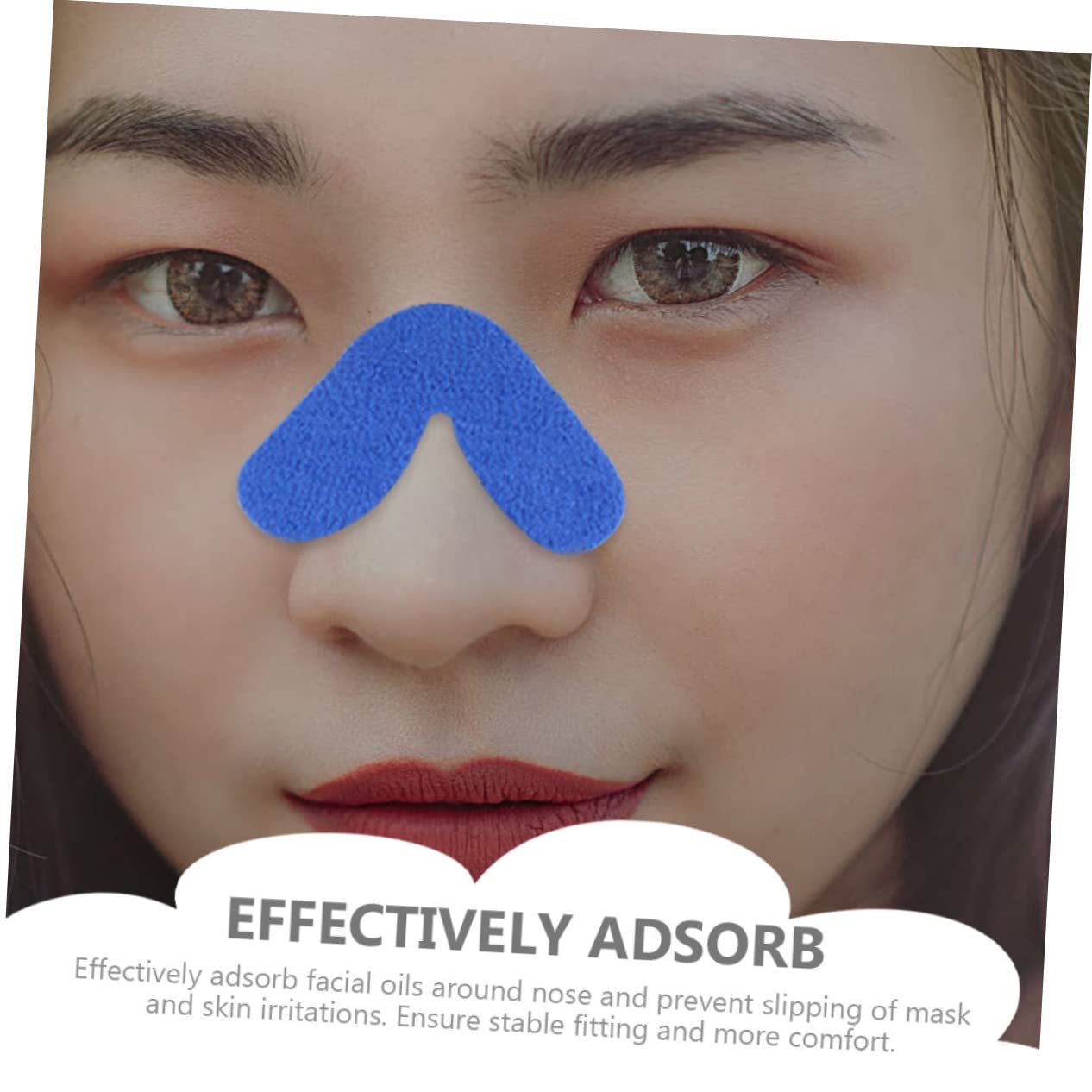 BESTYASH 5 Set Cuscinetti Nasali Regolabili per Maschera Morbido Fleece Protezione per Naso Comfort Ottimale e Riduzione Rossori Adatti per Uso e Notturno