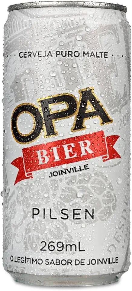 Cerveja Puro Malte Pilsen teor 4,6% 269ml Opa Bier