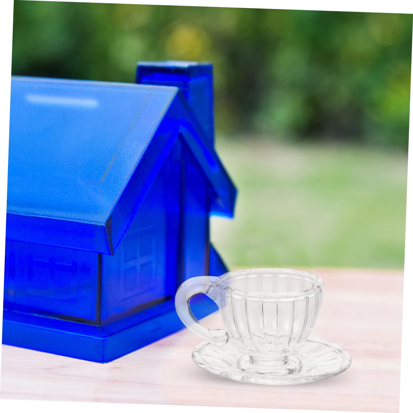 フランスミニチュアガラスのカップアンドソーサー等のセットドールハウス