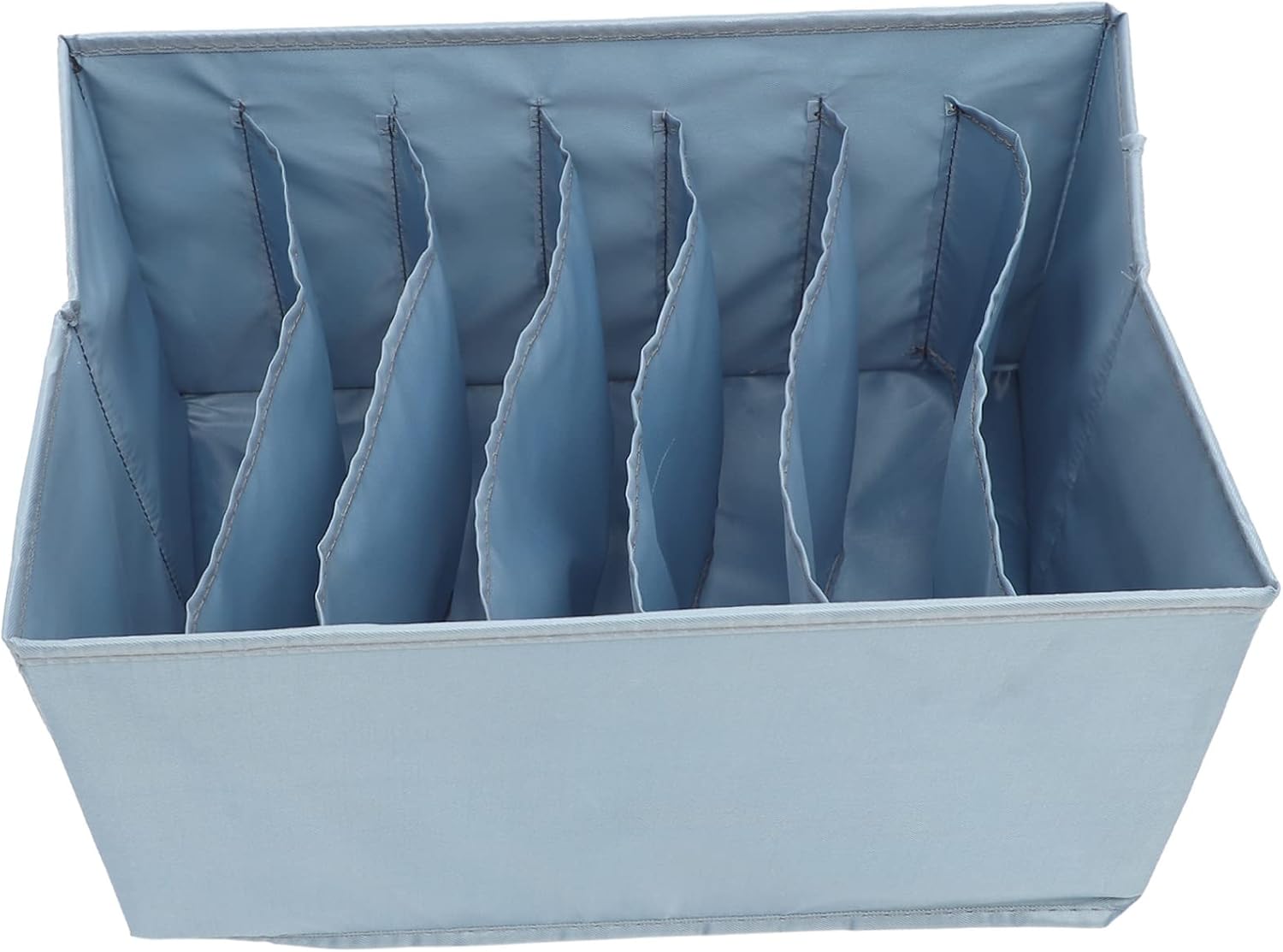 Vaguelly Clothes Organizer for Folded Clothes Capacity Storage Box with Compartments and Easy to Clean for Wardrobes and Grey