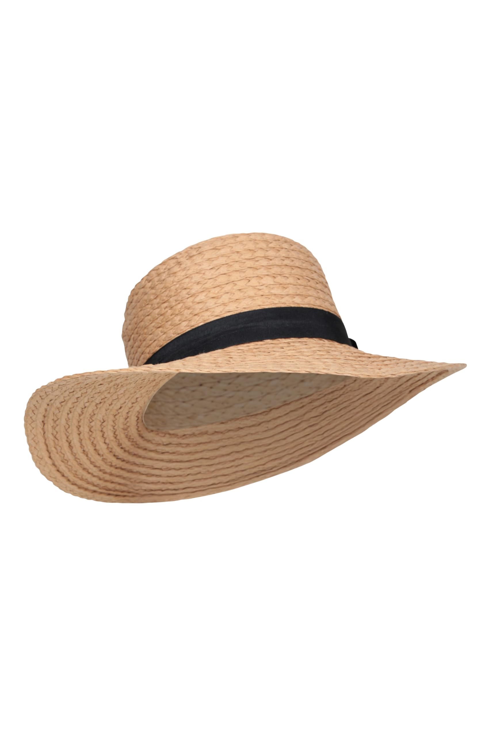 Mountain Warehouse Womens Straw Brim Hat - UV Protect Max, Lightweight - for Spring Summer Beach Days & Outdoors Beige One Size