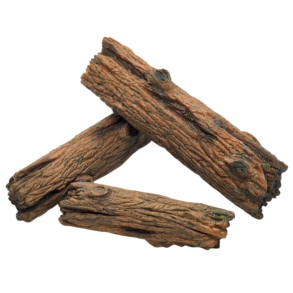 Dongker Tree Trunk Aquarium Driftwood Decoration,3Pcs Simulated Reptile Ornament Reptile Forest Climbing Branch Decoration For Snake Frog Aquariums Terrariums Paludarium Reptiles Amphibian